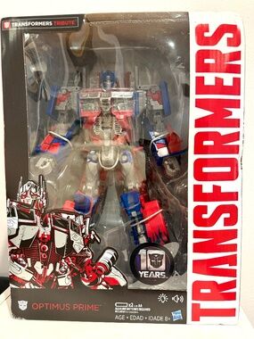 NEW Transformers Optimus Prime 10 Year Anniversary Movie Tribute Action Figure